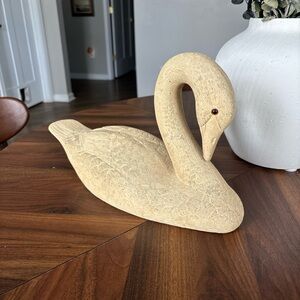Elegant vintage swan decoy